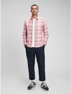 Plaid Shirt in Linen-Cotton