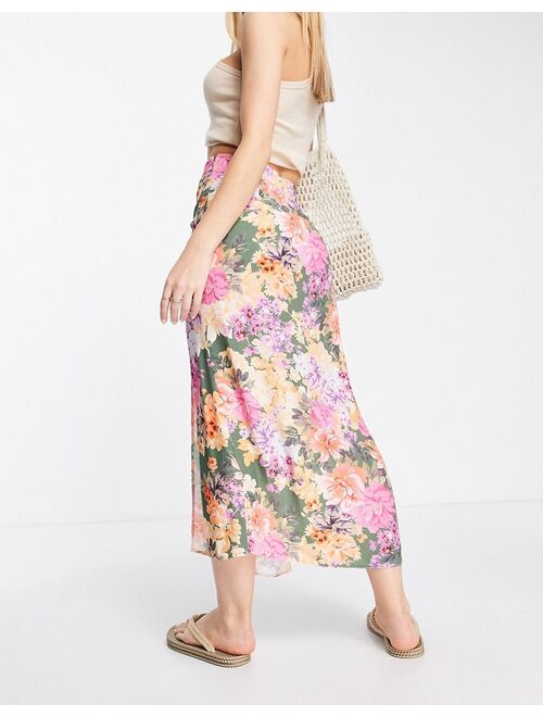 Nobody's Child Sara floral print multicolored midi skirt