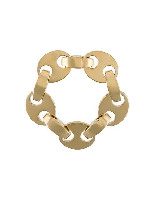 Paco Rabanne gold-tone disc and clasp bracelet