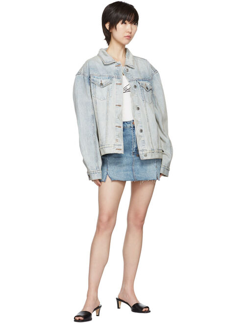 KSUBI Blue Lifetime Denim Miniskirt