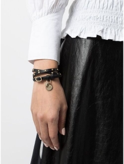 skull stud wraparound bracelet