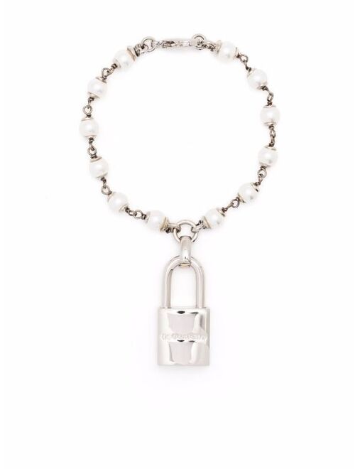 Dsquared2 pearl padlock bracelet