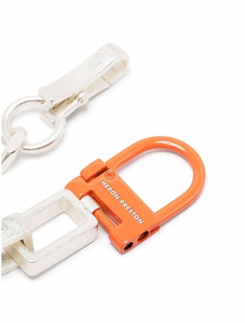 Heron Preston multi-chain logo brcelet