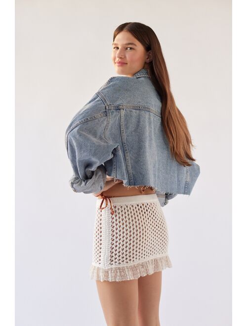 Urban Outfitters UO Honey Crochet Mini Skirt