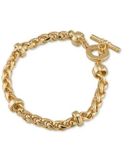 LAUREN RALPH LAUREN Gold-Tone Heavy Chain Toggle Bracelet