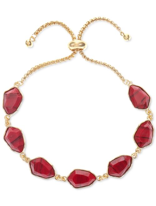 STYLE & CO Colored Stone Slider Bracelet, Created for Macy's