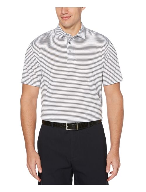 PGA TOUR Men's Feeder Stripe Performance Golf Polo Shirt