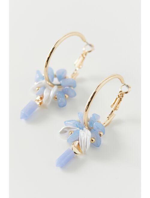 Urban Outfitters Mazzy Stone Charm Hoop Earring