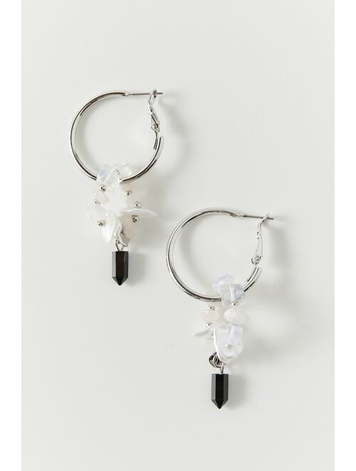 Urban Outfitters Mazzy Stone Charm Hoop Earring