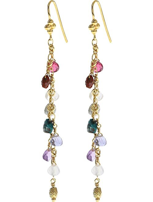 Chan Luu Multi-Mix Stone Hook Earrings