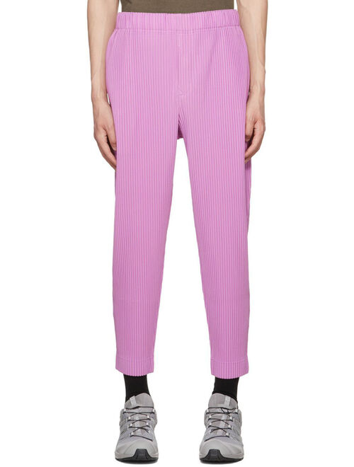 Homme Plisse Issey Miyake Pink Monthly Color April Trousers