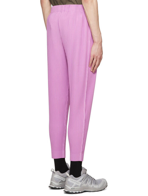 Homme Plisse Issey Miyake Pink Monthly Color April Trousers