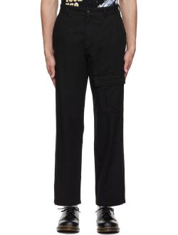 Awake NY Black Cotton Cargo Pants