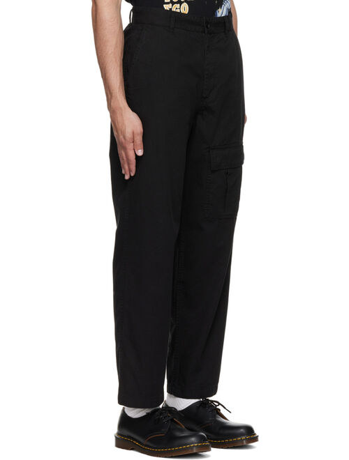 Awake NY Black Cotton Cargo Pants