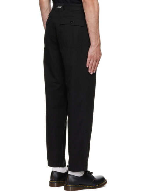 Awake NY Black Cotton Cargo Pants