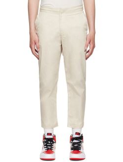 Beige Cotton Trousers