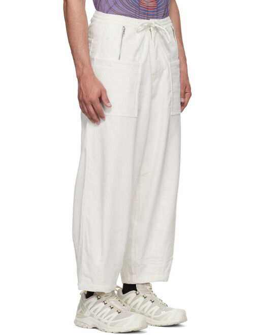 Gentle Fullness White Organic Cotton Trousers