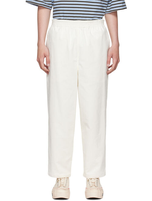 Camiel Fortgens Off-White Cotton Trousers