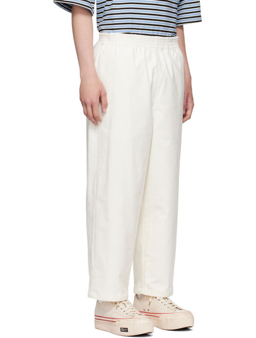 Camiel Fortgens Off-White Cotton Trousers