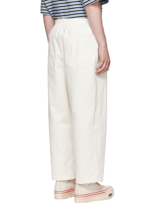 Camiel Fortgens Off-White Cotton Trousers