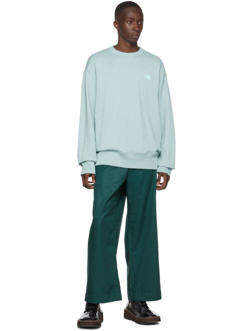 Acne Studios Green Polyester Trousers