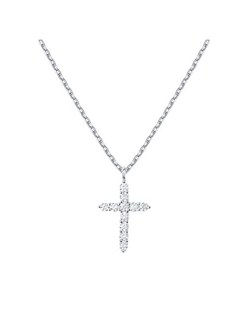 PAVOI 14K Gold Plated Cross Necklace for Women | Cross Pendant | Gold Necklaces for Women