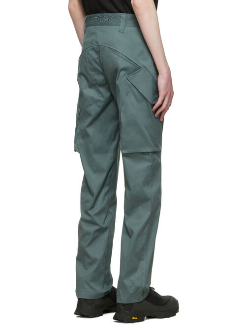 AFFXWRKS Blue Tapered Fit Cargo Pants