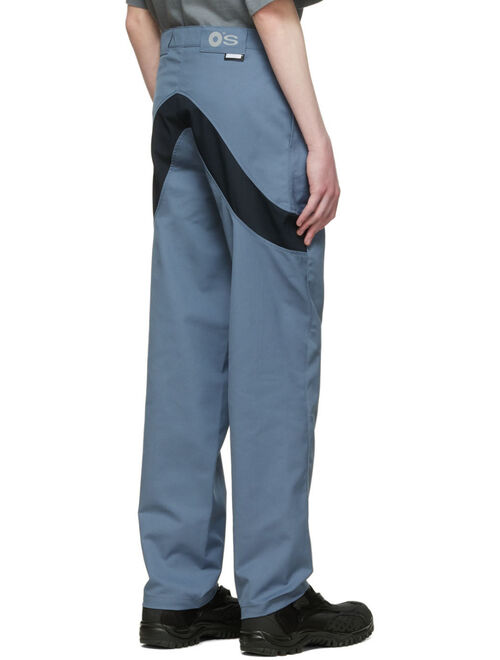 AFFXWRKS Blue Straight Fit Trousers