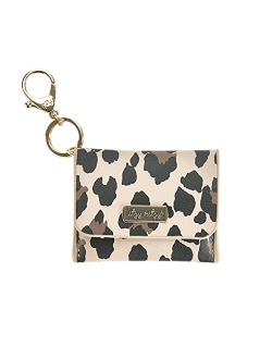 Itzy Ritzy – Itzy Mini Wallet Card Holder & Key Chain Charm; Can Clip to Diaper Bag, Purse, Travel Bag or Keychain; Leopard , 4x1x3.25 Inch (Pack of 1)