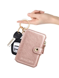 Wristlet Keychain, M-Plateau Wallet Key ring Bracelet with Tassel Wrist Wallet for Women with Key Holder