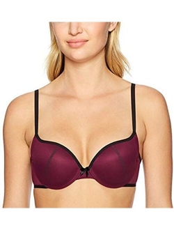 Underwire Demi Bra, Best Push-Up Bra with Wonderbra Technology, Smoothing Lace-Trim Bra with Push-Up Cups