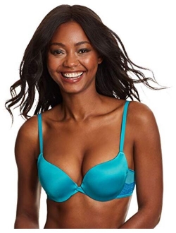 Underwire Demi Bra, Best Push-Up Bra with Wonderbra Technology, Smoothing Lace-Trim Bra with Push-Up Cups