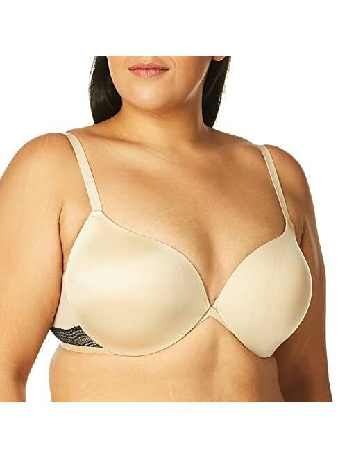 Maidenform Underwire Demi Bra, Best Push-Up Bra with Wonderbra Technology, Smoothing Lace-Trim Bra with Push-Up Cups