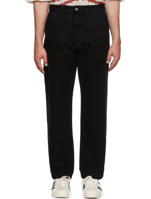 Stuessy Black Cotton Trousers