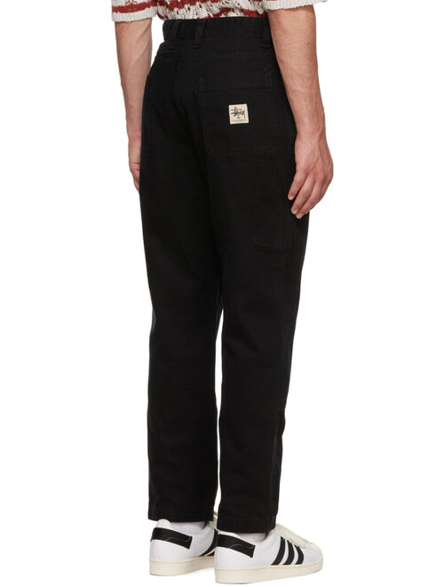 Stuessy Black Cotton Trousers