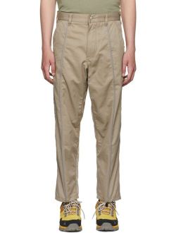 Izzue Beige Cotton Cargo Trousers