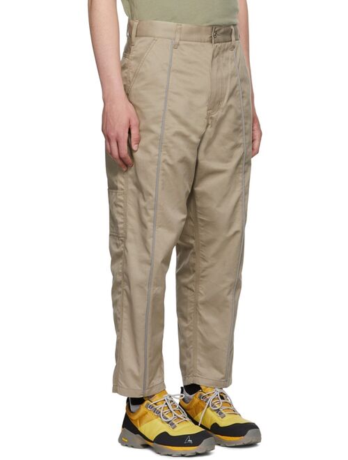 Izzue Beige Cotton Cargo Trousers