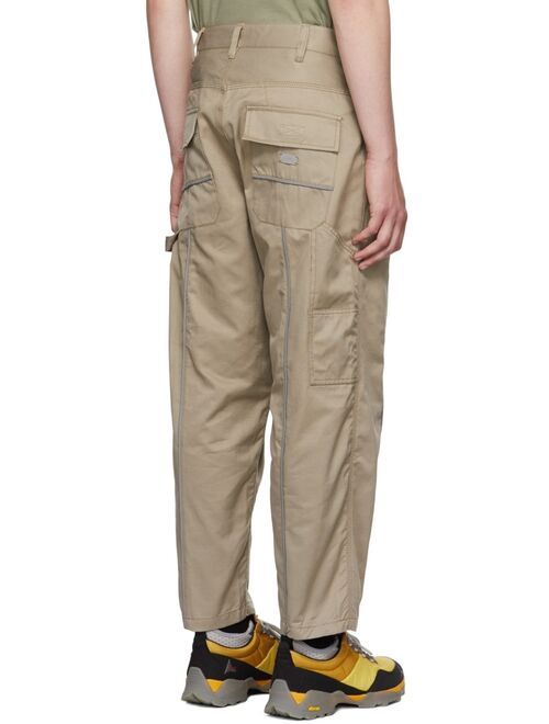 Izzue Beige Cotton Cargo Trousers