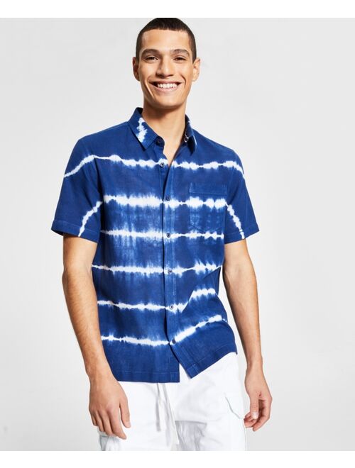 SUN + STONE Men's Linen Ambrose Shirt, Created for Macy's