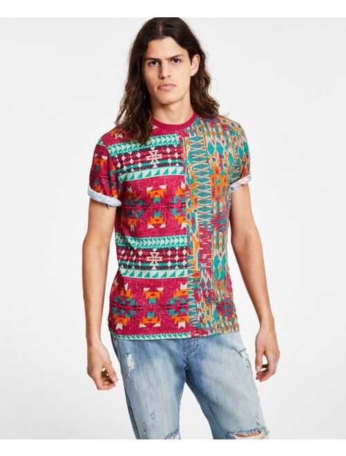 SUN + STONE Men's Logan Spliced T-Shirt, Created for Macy's