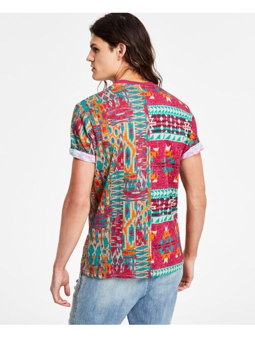 SUN + STONE Men's Logan Spliced T-Shirt, Created for Macy's