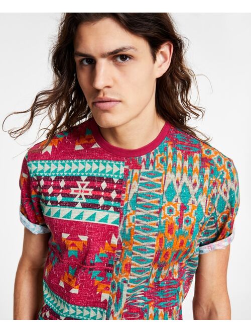 SUN + STONE Men's Logan Spliced T-Shirt, Created for Macy's