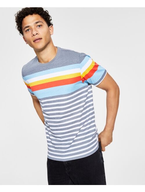 SUN + STONE Men's Newport Stripe T-Shirt, Created for Macy's