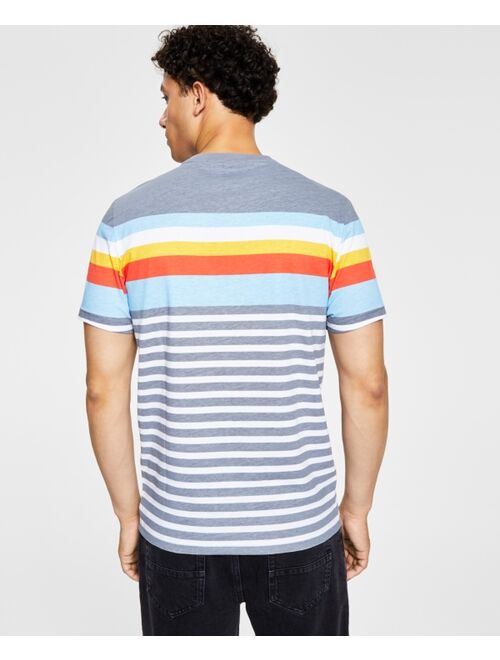 SUN + STONE Men's Newport Stripe T-Shirt, Created for Macy's