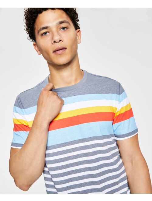 SUN + STONE Men's Newport Stripe T-Shirt, Created for Macy's