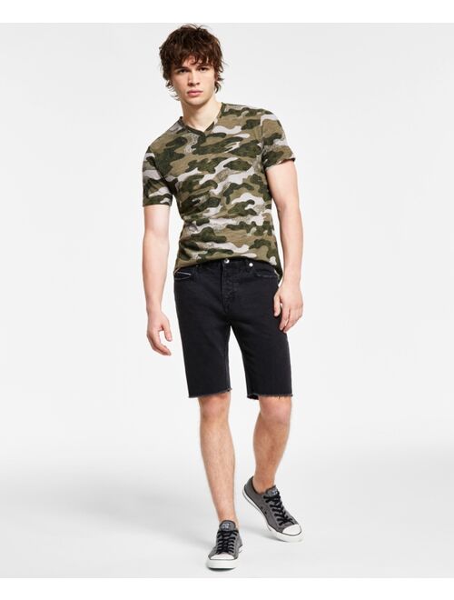 SUN + STONE Men's Seamus Regular-Fit Solid Denim Shorts, Created for Macy's