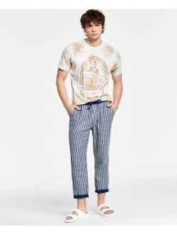 Men's Oliver Regular-Fit Stripe Cropped Drawstring Pants, Created for Macy's