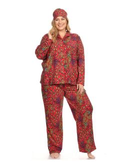 Plus Size 3-Piece Pajama Set