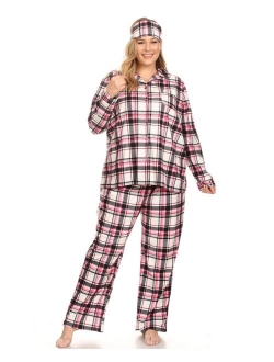 Plus Size 3-Piece Pajama Set