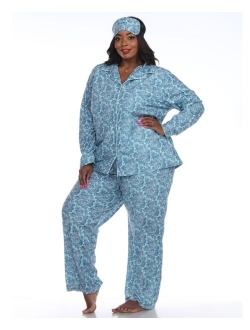 Plus Size 3-Piece Pajama Set